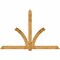 Ekena Millwork Redmond Rough Sawn Timber Gable Bracket, Western Red Cedar, 108"W x 72"H x 2"D x 6"F, 16/12 Pitch GBW108X72X0206RED00RWR - alternate 1
